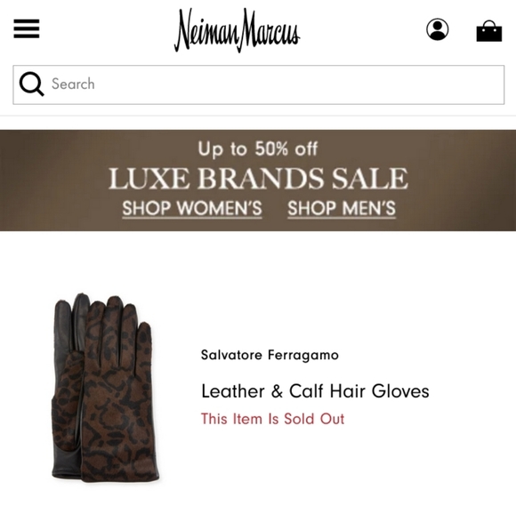 ๐ธ NWT Salvatore Ferragamo Leopard Print Leather Cashmere Lining Women's Gloves - Picture 7 of 9